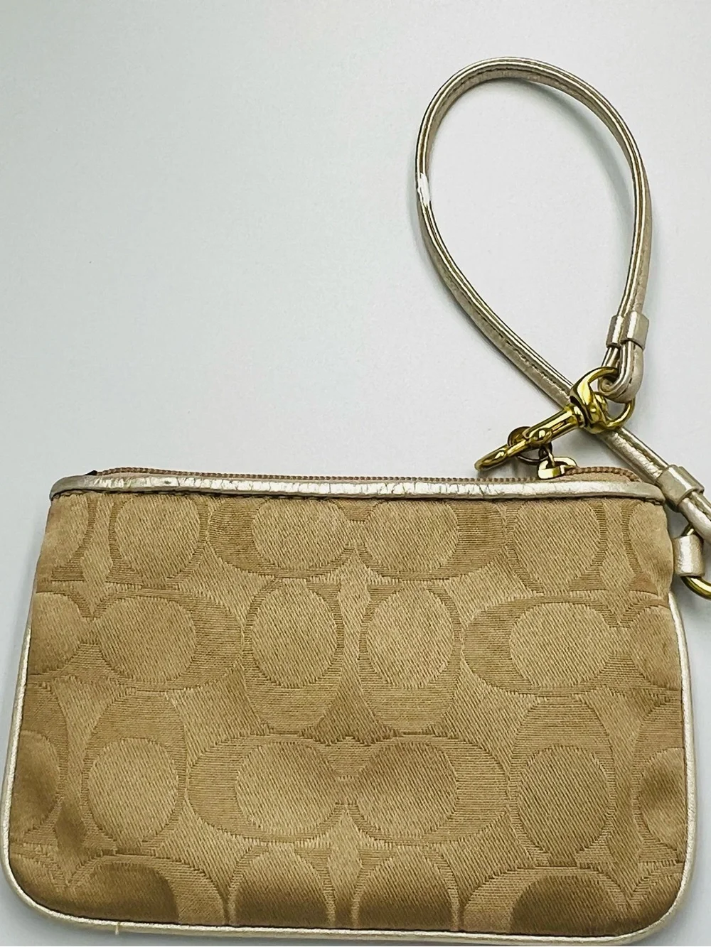Coach Poppy Signature Wristlet